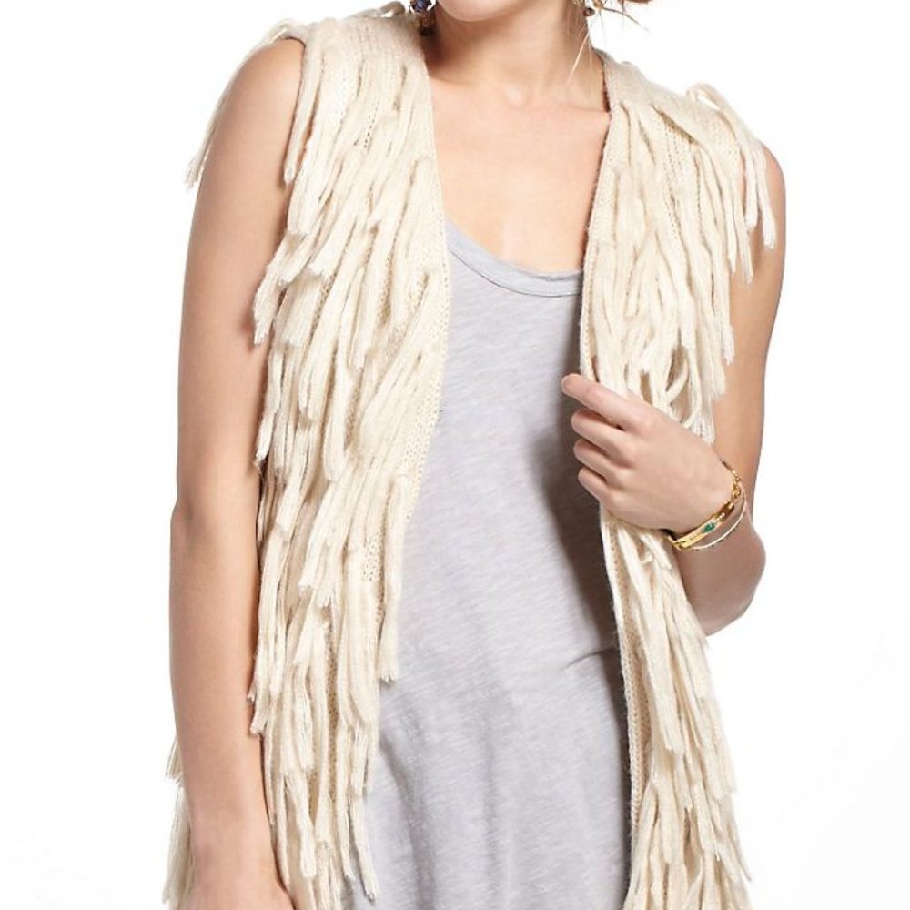 Lupita Fringed Vest (Anthropologie)